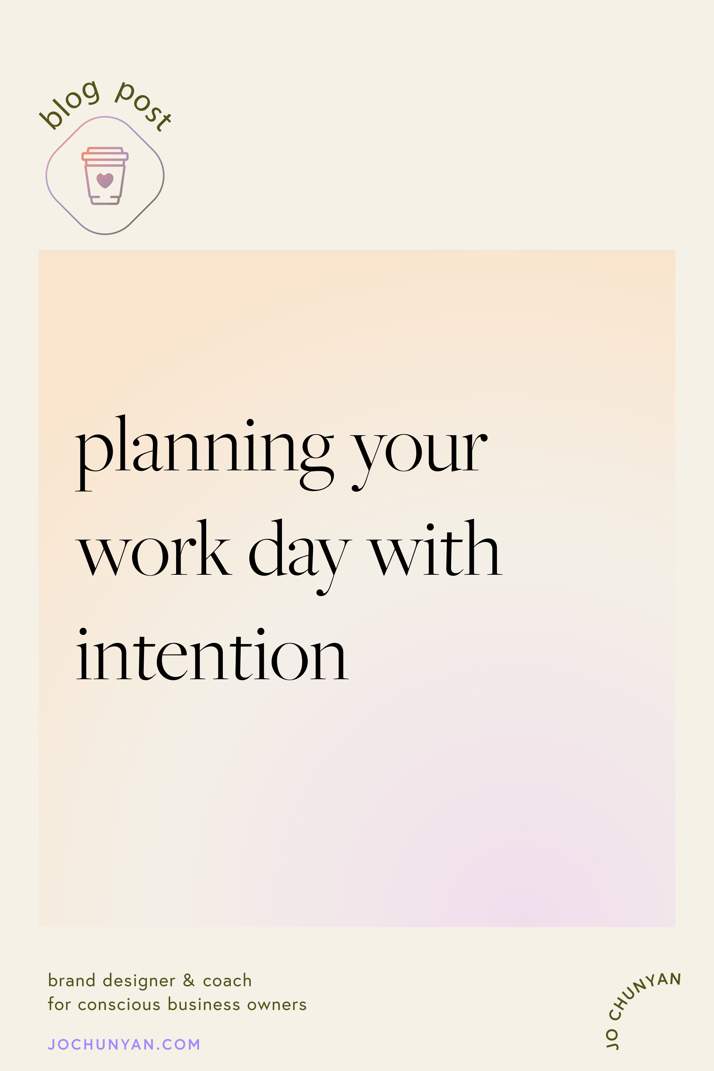Planning your work day with intention